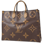 Louis Vuitton On The Go GM Tote 2-Way Shoulder Bag Monogram Giant Reverse Brown