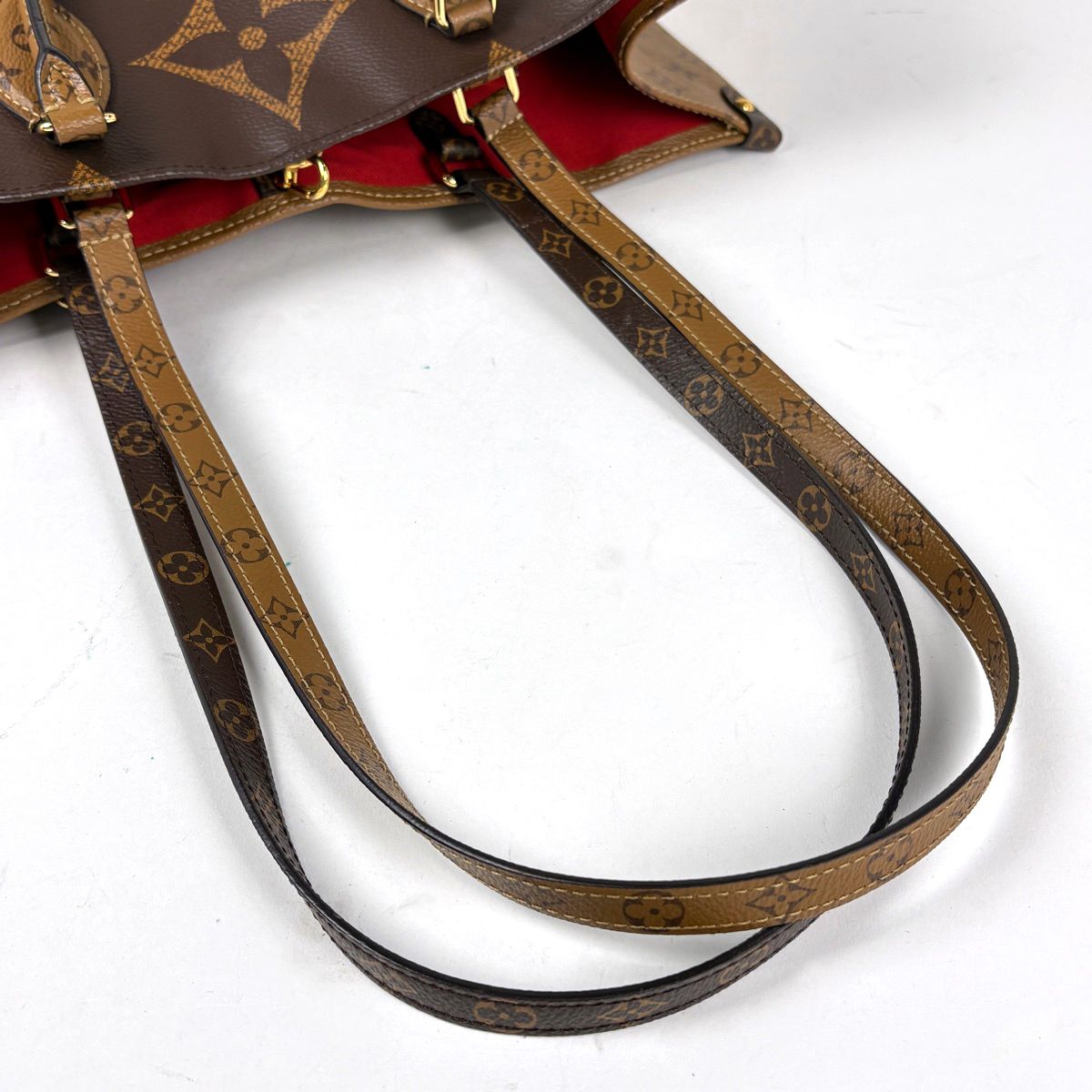 Louis Vuitton On The Go GM Tote 2-Way Shoulder Bag Monogram Giant Reverse Brown — view 7
