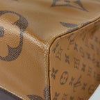 Louis Vuitton On The Go GM Tote 2-Way Shoulder Bag Monogram Giant Reverse Brown — view 3