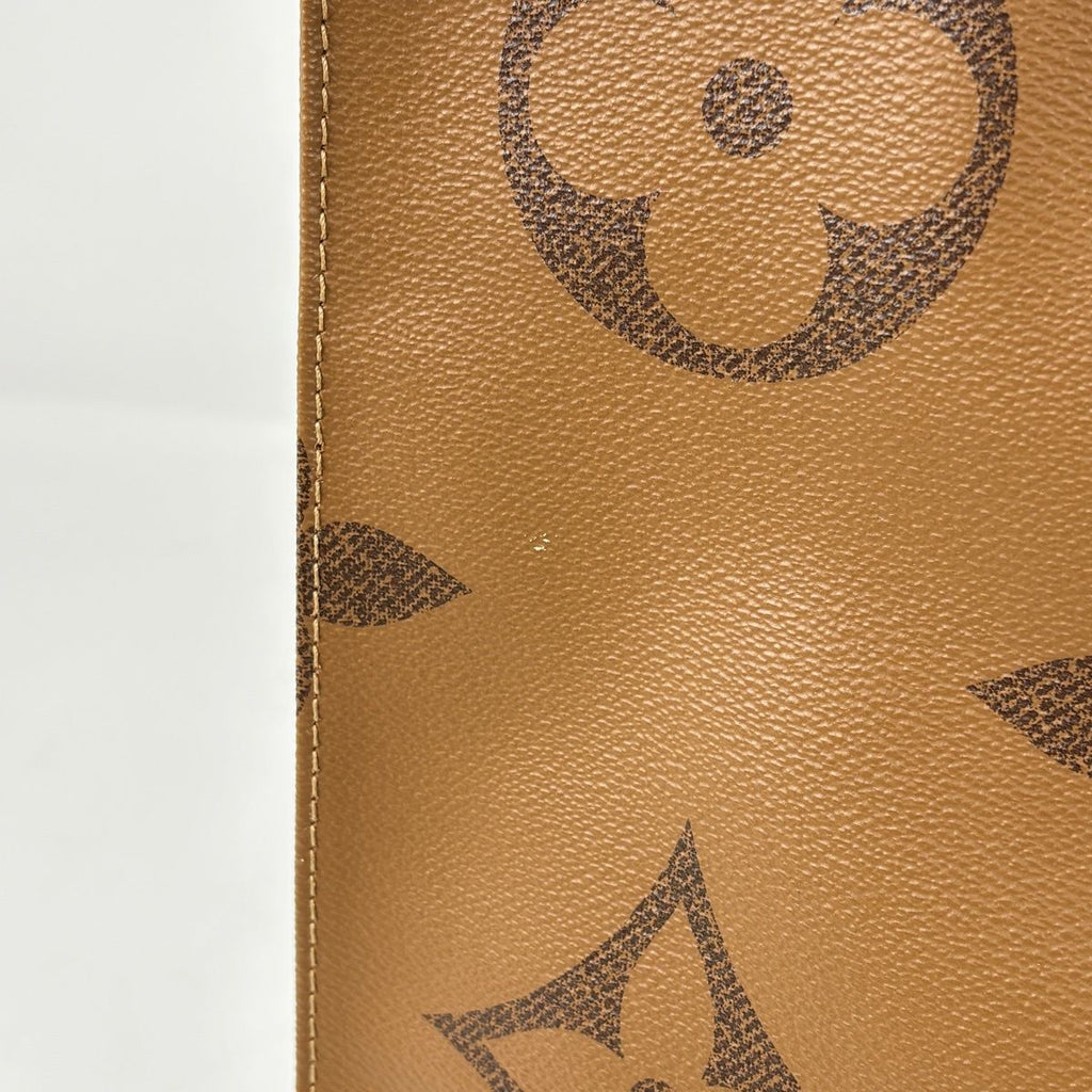 Louis Vuitton On The Go GM Tote 2-Way Shoulder Bag Monogram Giant Reverse Brown — view 4