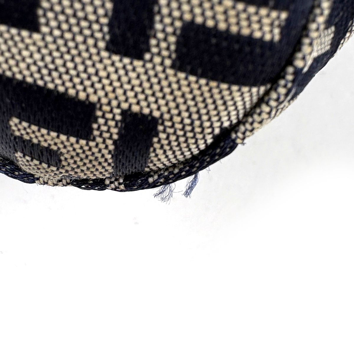Fendi Shoulder Bag Zucchino Pattern Mamma Bucket Canvas Navy — view 4
