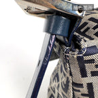 Fendi Shoulder Bag Zucchino Pattern Mamma Bucket Canvas Navy — view 6