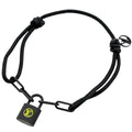 Louis Vuitton Silver Lockit Virgil Abloh Bracelet Titanium Polyester Black