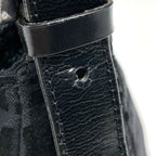 Fendi Shoulder Bag Zucchino Pattern Canvas Black — view 5
