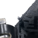 Fendi Shoulder Bag Zucchino Pattern Canvas Black — view 8
