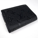 Louis Vuitton Portefeuille Clair Bifold Wallet Monogram Empreinte Noir — view 2