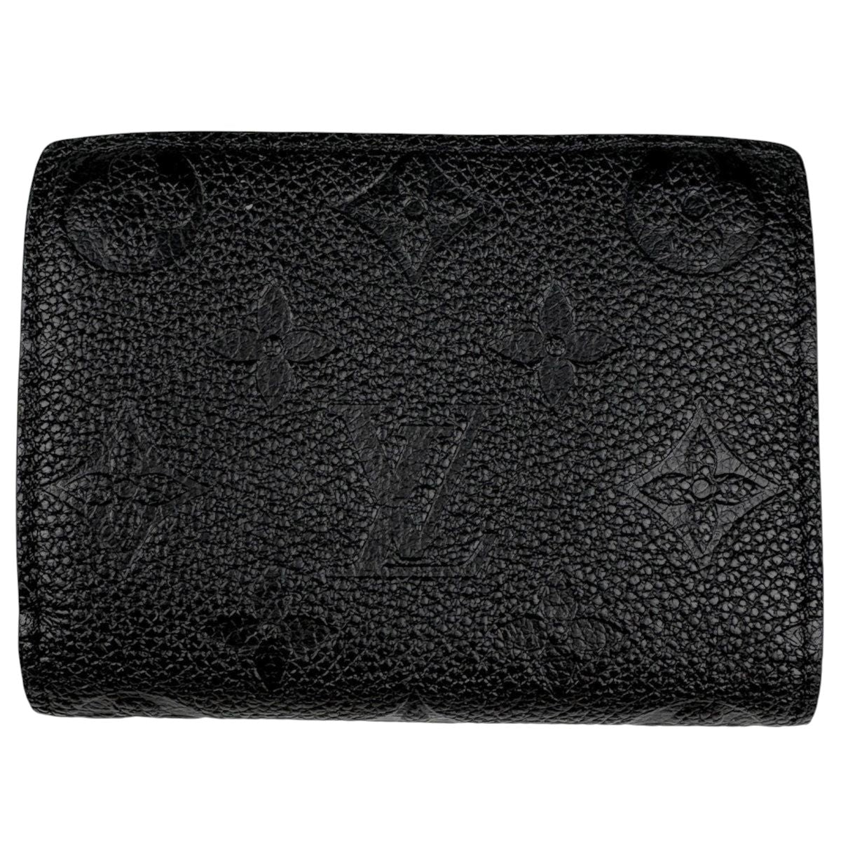 Louis Vuitton Portefeuille Clair Bifold Wallet Monogram Empreinte Noir