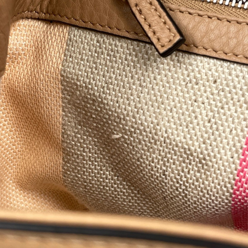 Gucci Handbag Daily Top Handle 2-Way Leather Beige — view 8