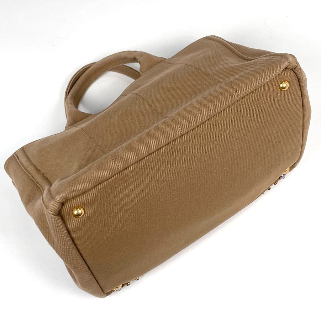 Prada Tote Bag Canapa 2-Way Canvas Brown — view 2