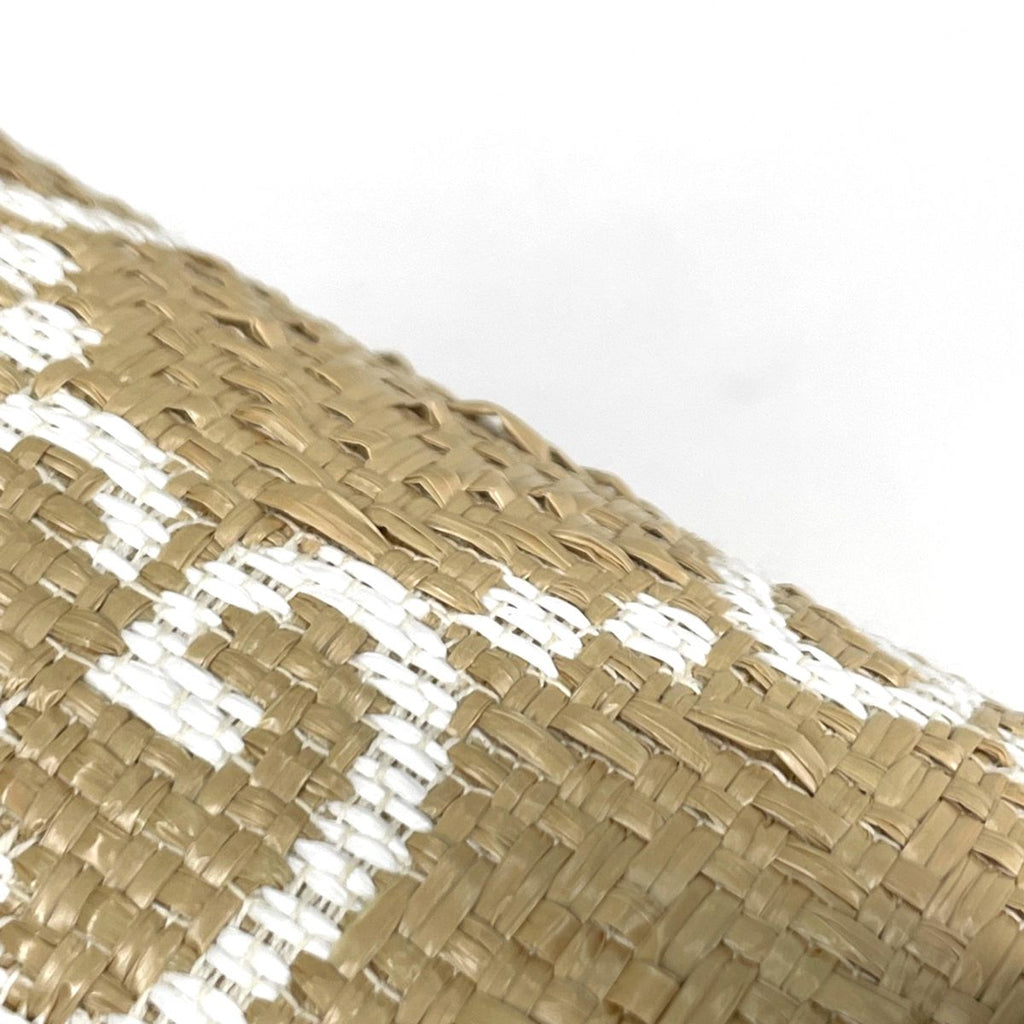 Gucci Handbag Bamboo 2-Way Enamel Raffia Beige Silver — view 4