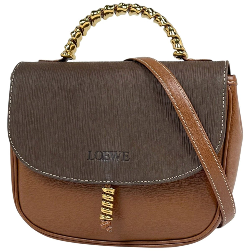 Loewe Handbag Velasquez 2-Way Leather Brown