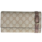 Gucci Wallet Nice Continental GG Supreme Beige
