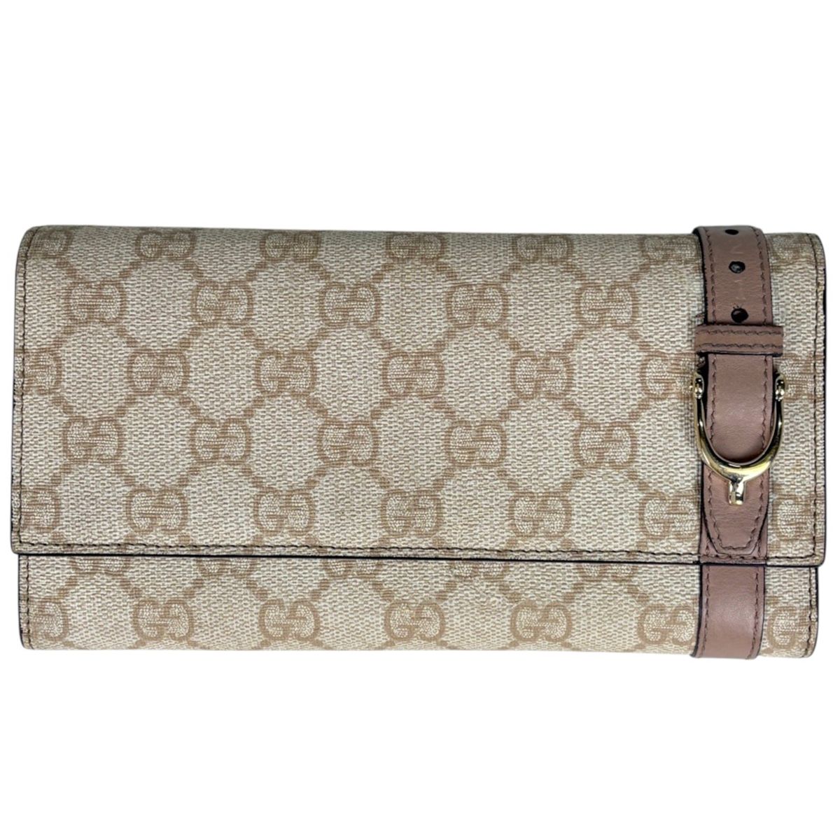 Gucci Wallet Nice Continental GG Supreme Beige