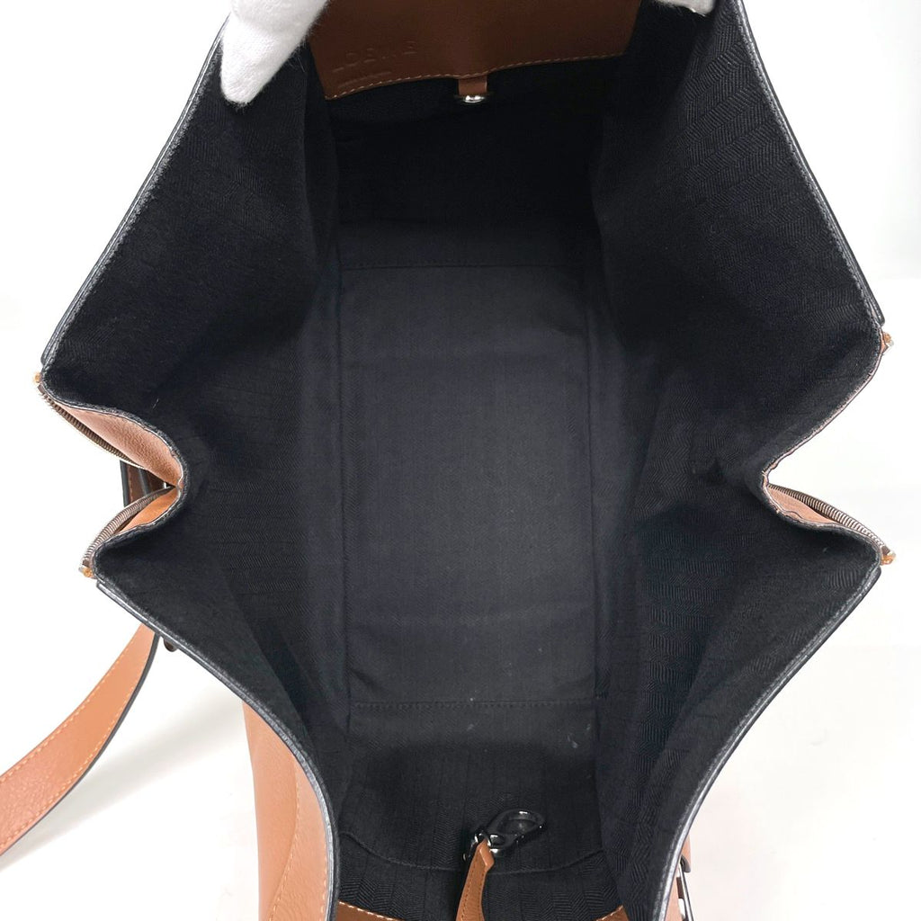 Loewe Handbag Hammock Bag Small 2-Way Leather Brown — view 7