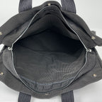 Hermes Her Line Tote Bag MM Nylon Canvas Gray — view 8