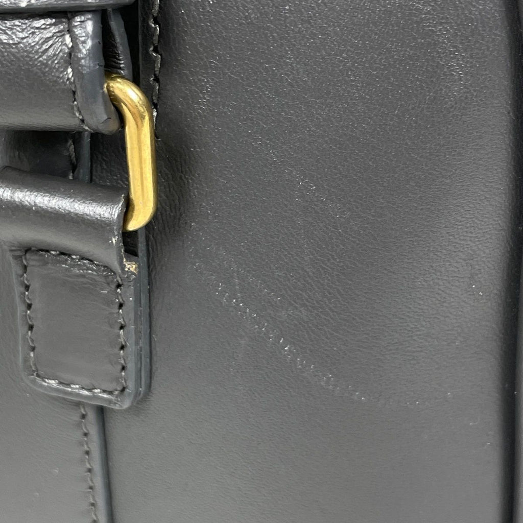 Saint Laurent Paris Handbag Baby Duffle 2-Way Leather Gray — view 4