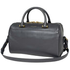 Saint Laurent Paris Handbag Baby Duffle 2-Way Leather Gray