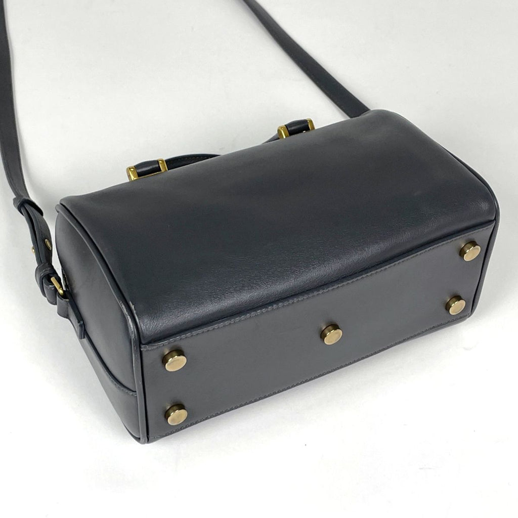 Saint Laurent Paris Handbag Baby Duffle 2-Way Leather Gray — view 2
