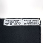 Hermes Carre 90 Kosmima Scarf Space Silk Black Gold — view 2