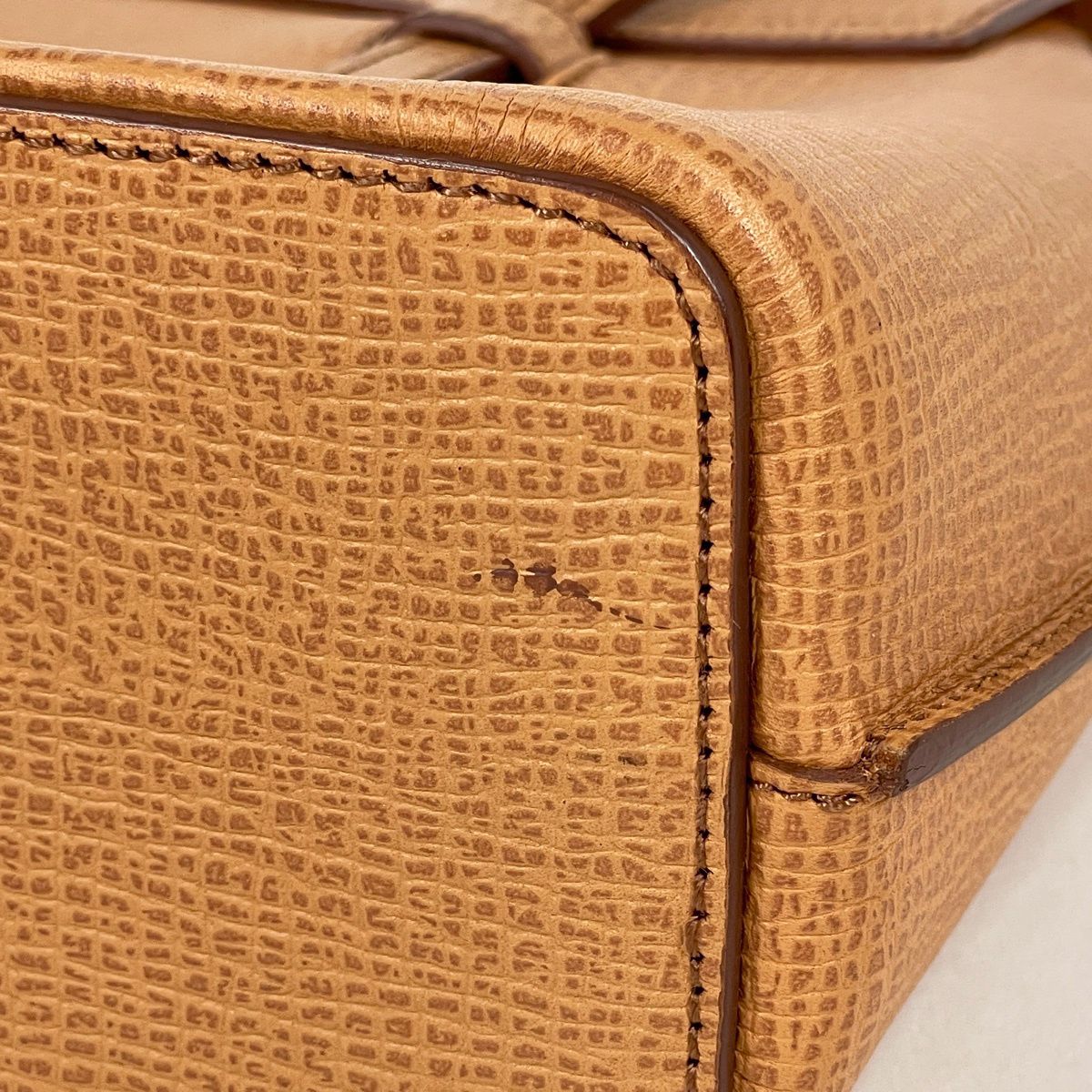 Loewe Handbag 2-Way Leather Camel — view 4