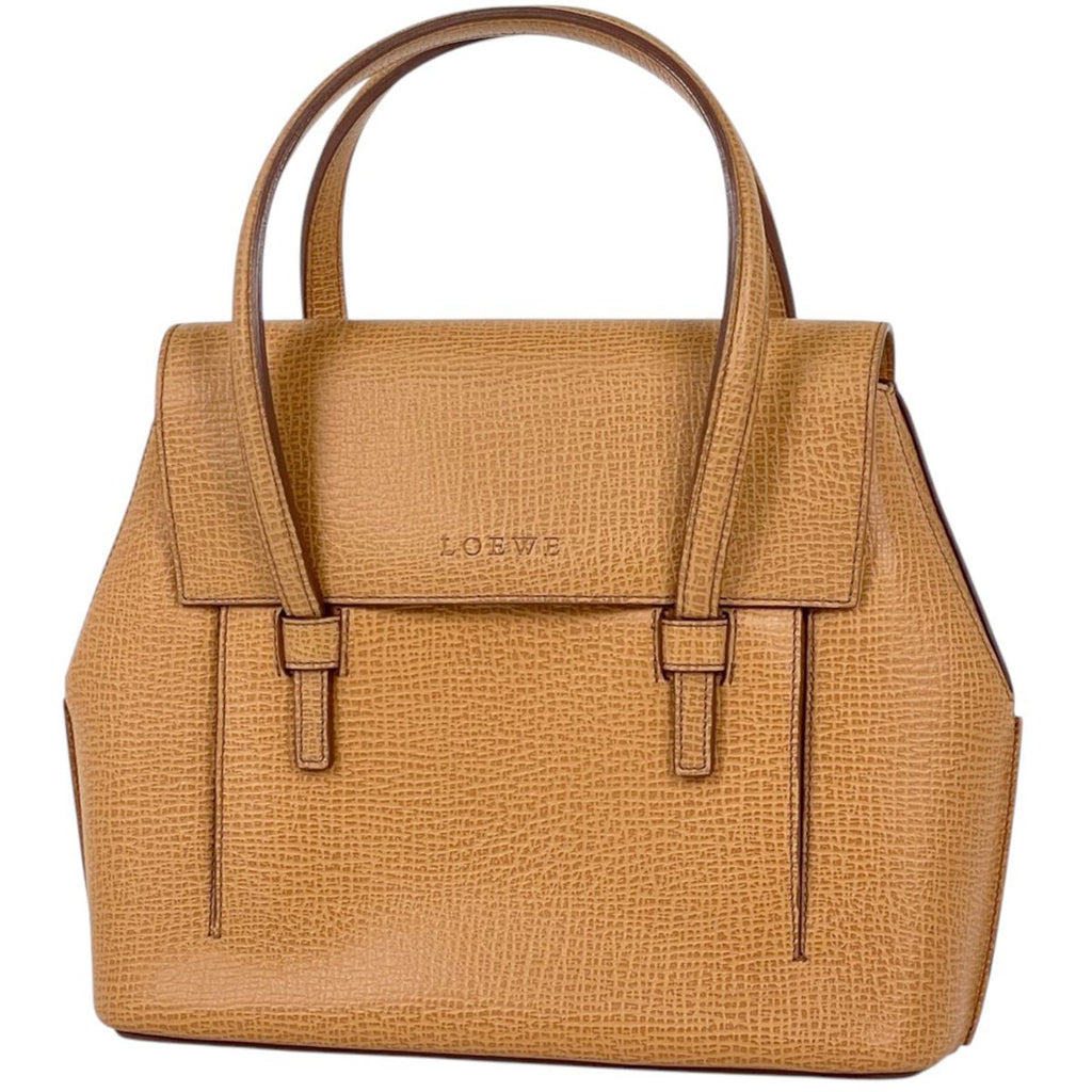 Loewe Handbag 2-Way Leather Camel