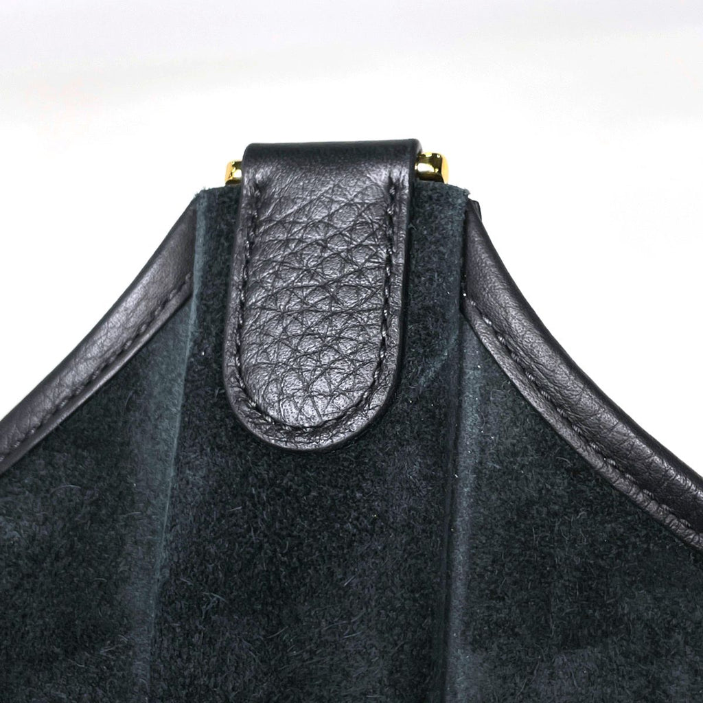 Hermes Evelyne 3 Shoulder Bag PM Taurillon Clemence Black — view 7
