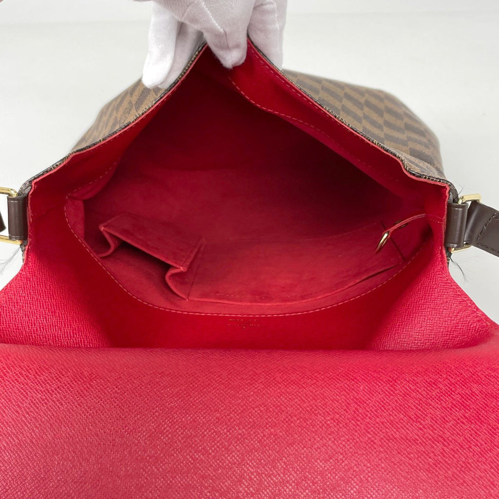 Louis Vuitton Musette Shoulder Bag Crossbody Damier Brown — view 8