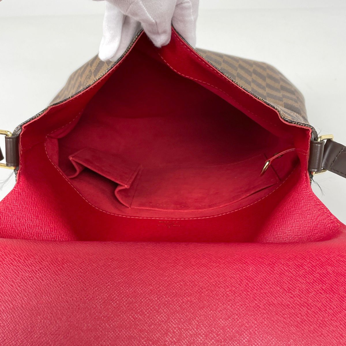 Louis Vuitton Musette Shoulder Bag Crossbody Damier Brown — view 8