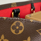 Louis Vuitton On The Go GM Tote 2-Way Shoulder Bag Monogram Giant Reverse Brown — view 4