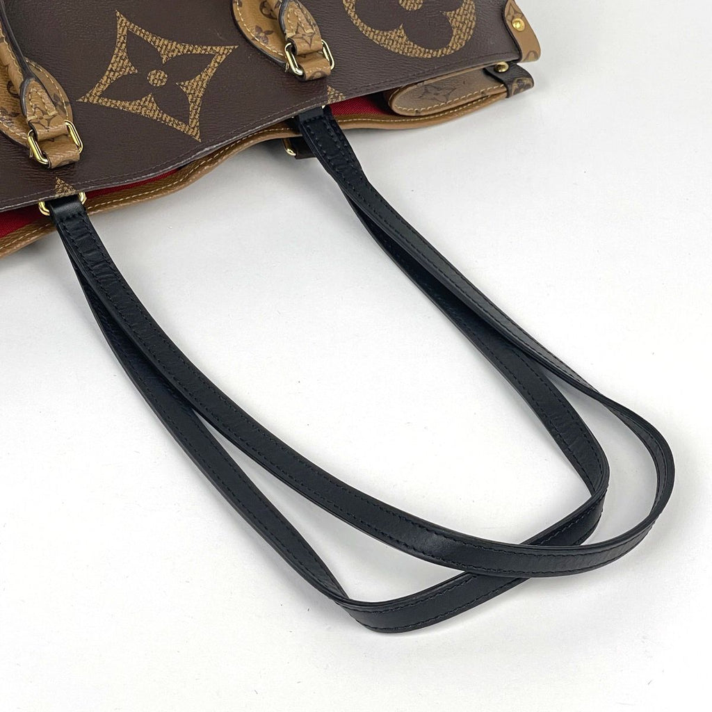 Louis Vuitton On The Go GM Tote 2-Way Shoulder Bag Monogram Giant Reverse Brown — view 7