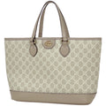 Gucci Tote Bag GG Pattern 2-Way Supreme Beige