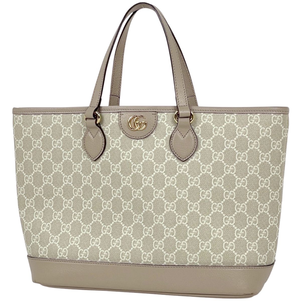Gucci Tote Bag GG Pattern 2-Way Supreme Beige
