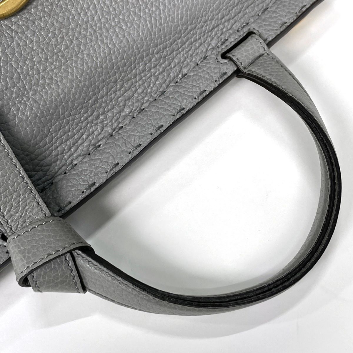 Gucci Handbag GG Marmont 2-Way Leather Light Gray — view 4