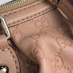 Gucci Guccissima Handbag Suky 2-Way Signature Cimarais the Salmon Pink — view 4