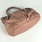 Gucci Guccissima Handbag Suky 2-Way Signature Cimarais the Salmon Pink — view 2