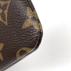 Louis Vuitton Pochette Cles Coin Case Keyring Purse Monogram Brown — view 3