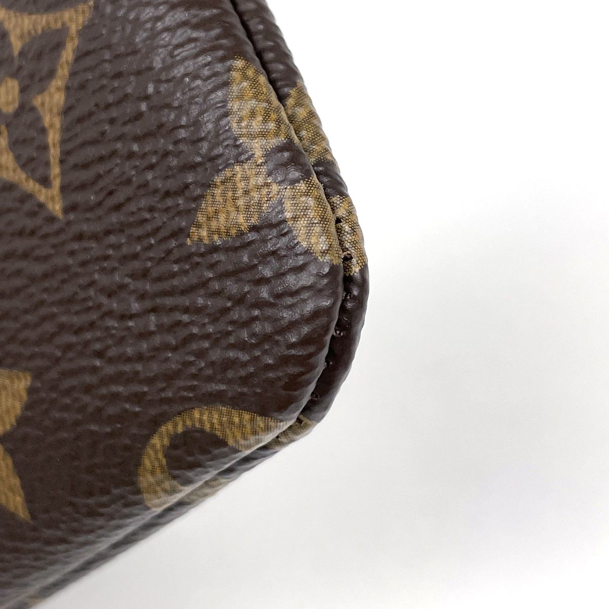 Louis Vuitton Pochette Cles Coin Case Keyring Purse Monogram Brown — view 3