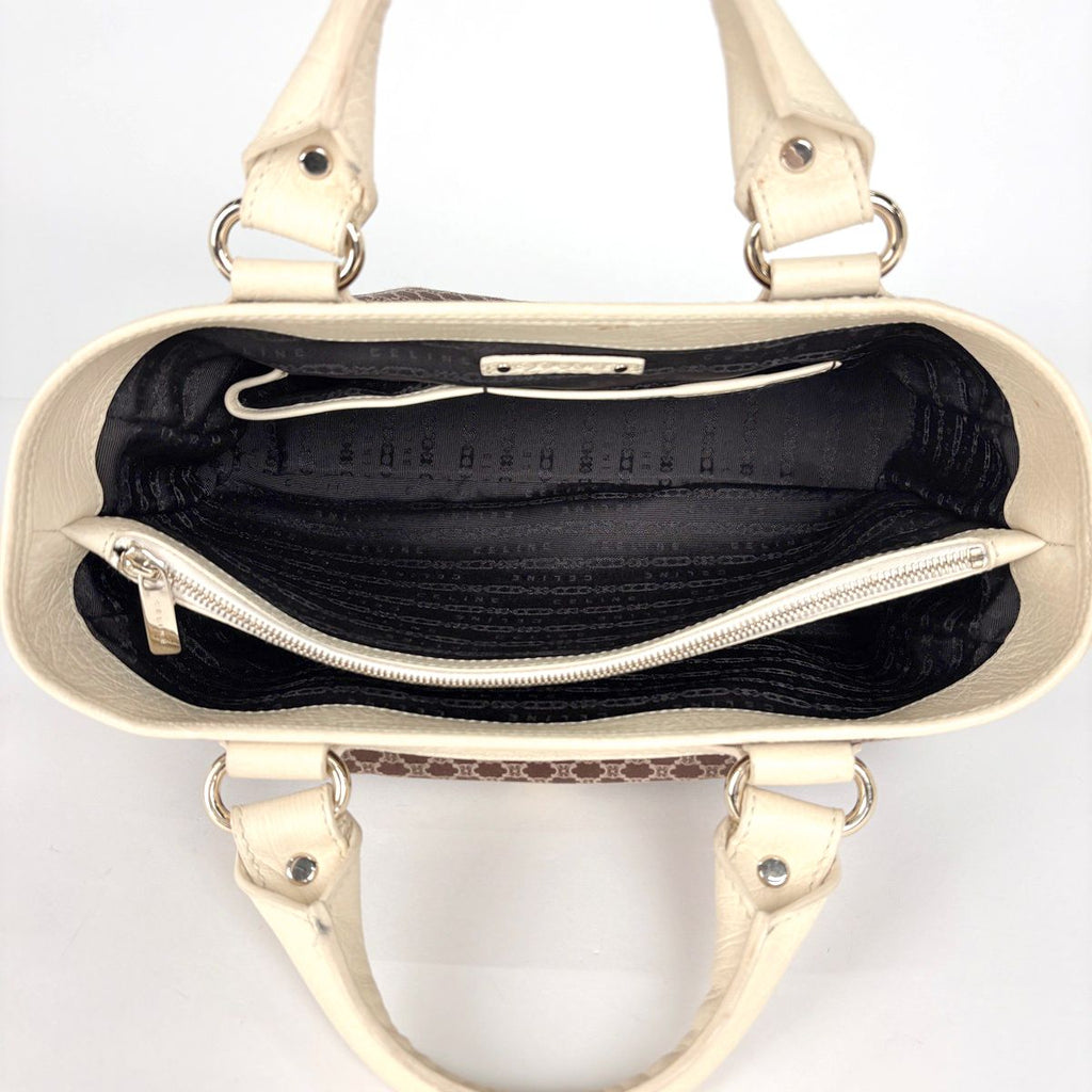 Celine Buggy Bag Handbag Macadame Pattern Canvas Brown — view 8