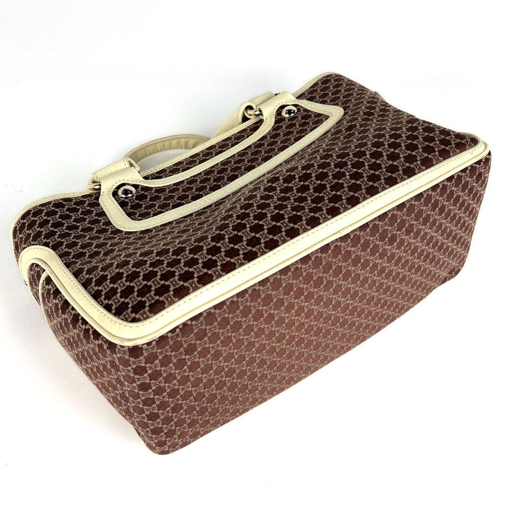 Celine Buggy Bag Handbag Macadame Pattern Canvas Brown — view 2