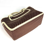 Celine Buggy Bag Handbag Macadame Pattern Canvas Brown — view 2