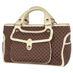 Celine Buggy Bag Handbag Macadame Pattern Canvas Brown