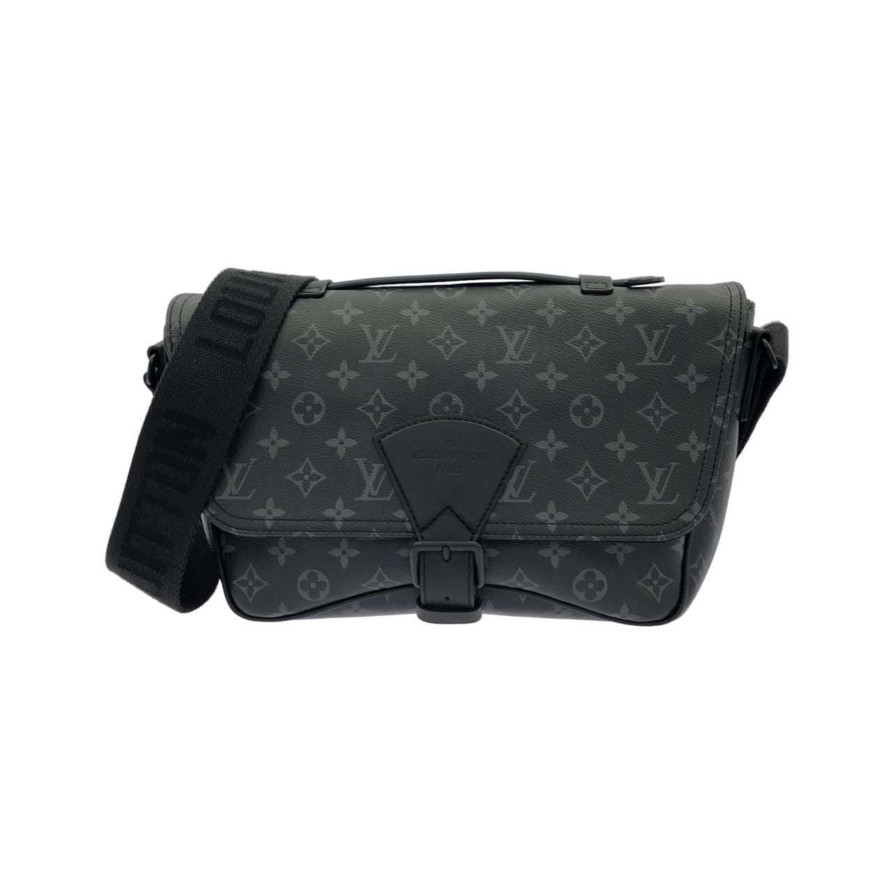 Louis Vuitton Monogram Eclipse Montsouris Messenger Shoulder Bag