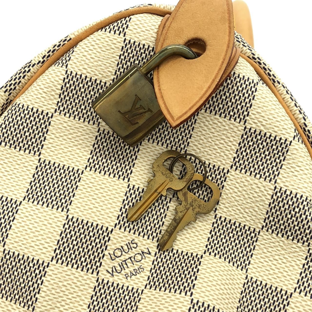 Louis Vuitton Damier Azur Speedy 25 Boston Bag — view 6