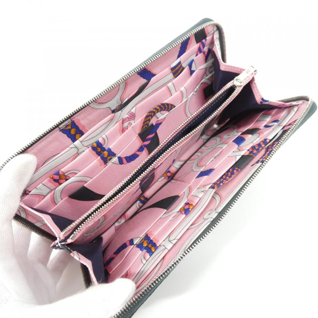 Hermes Panoplie Equestre Silk in Classic CK Wallet — view 8