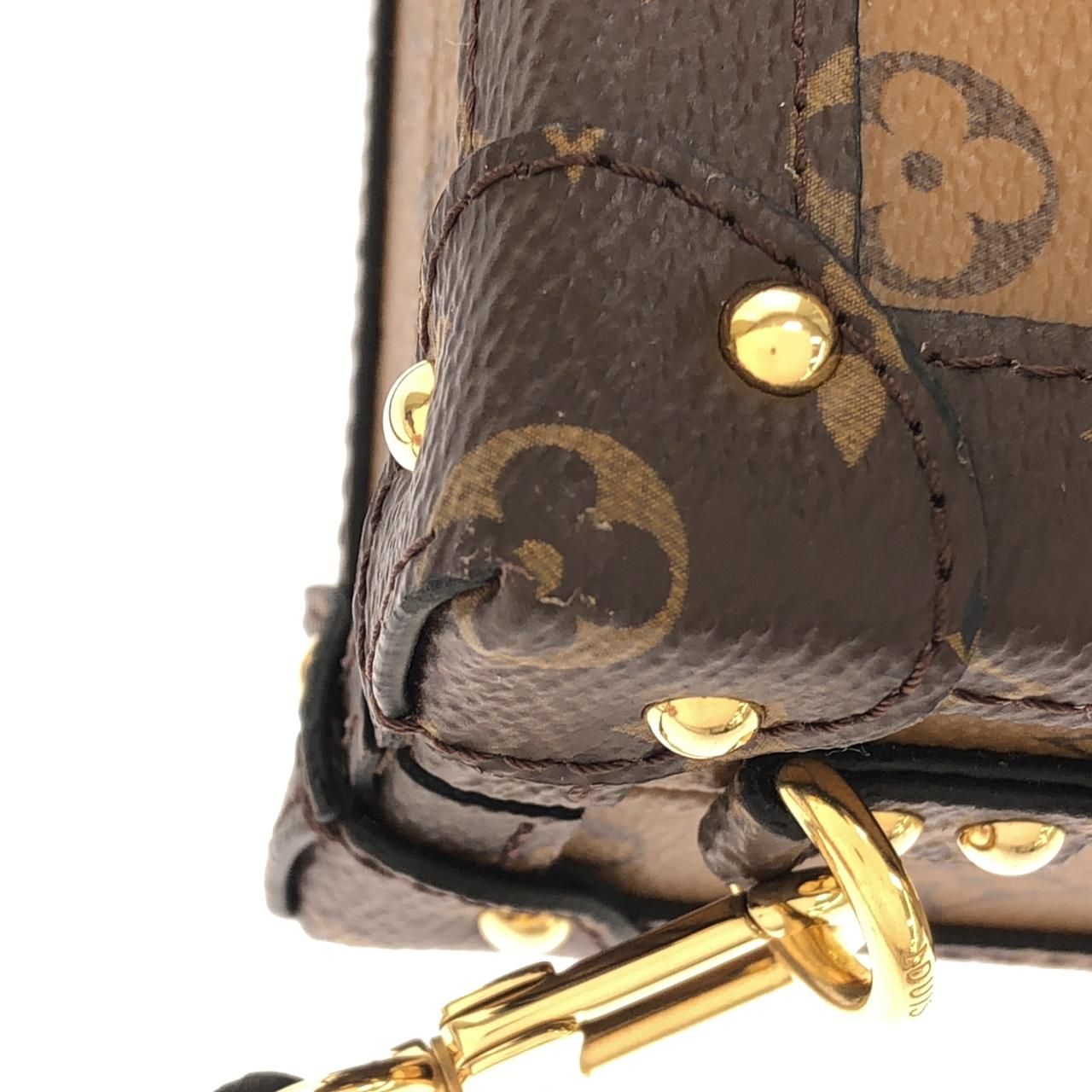 Louis Vuitton Monogram Reverse Petite Malle Shoulder Bag — view 5