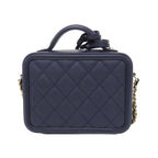 Chanel Bag Handbag Navy — view 2