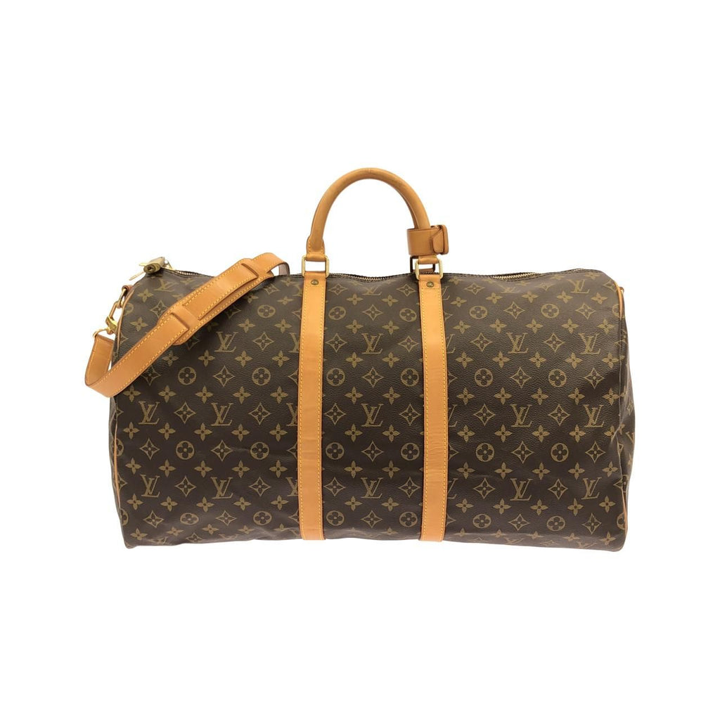 Louis Vuitton Monogram Keepall Bandouliere 55 Boston Bag