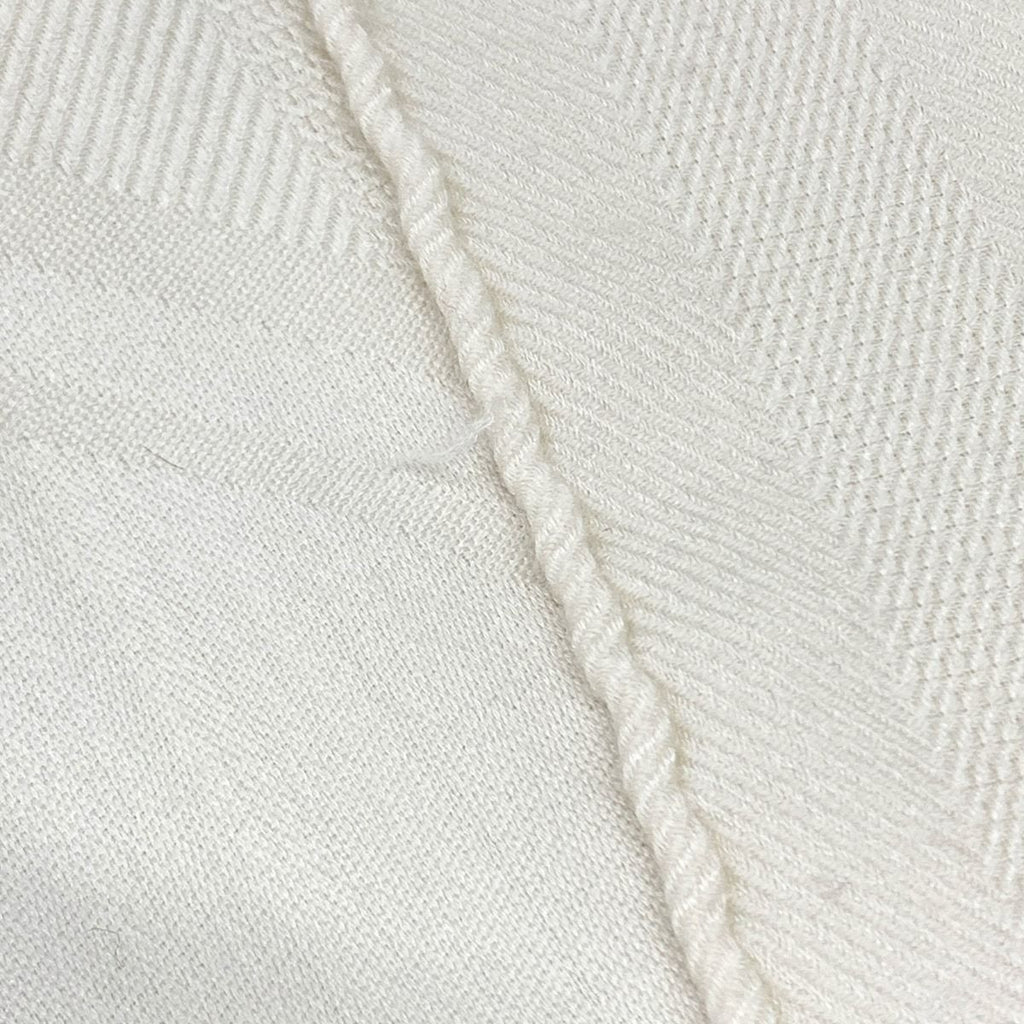 Hermes Shawl New Libris Ivory Cashmere Silk Scarf — view 4