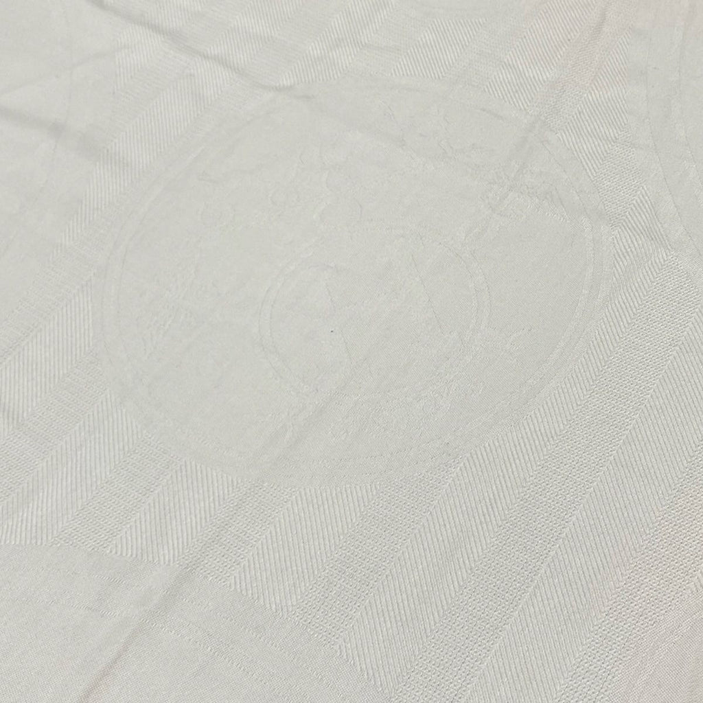 Hermes Shawl New Libris Ivory Cashmere Silk Scarf — view 3