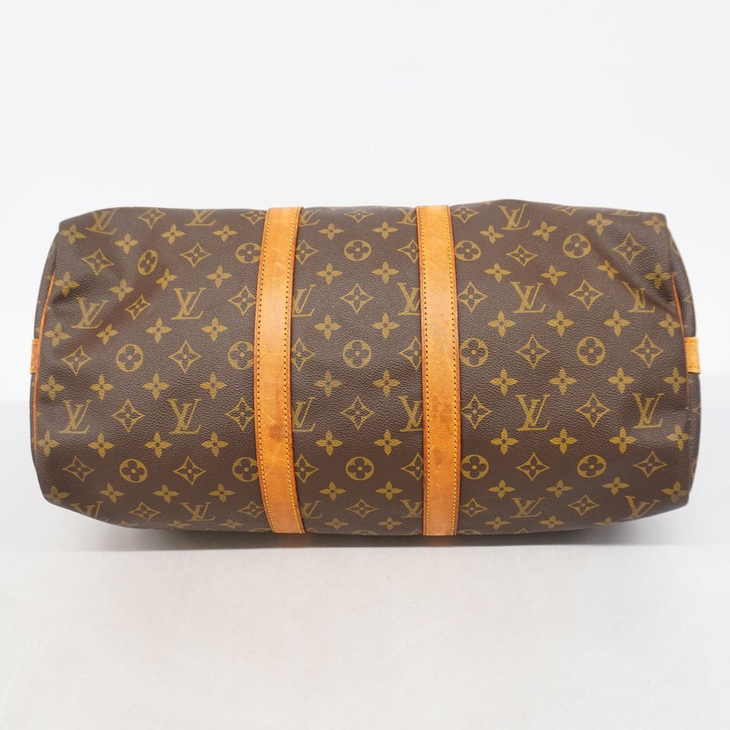 Louis Vuitton Boston Bag Monogram Keepall Bandouliere 45 Brown — view 3
